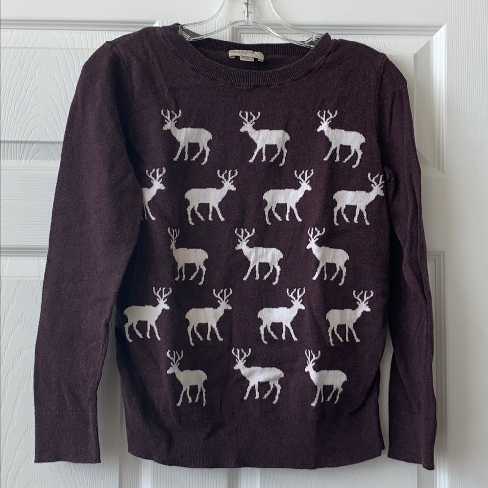 Deer sweater LOFT